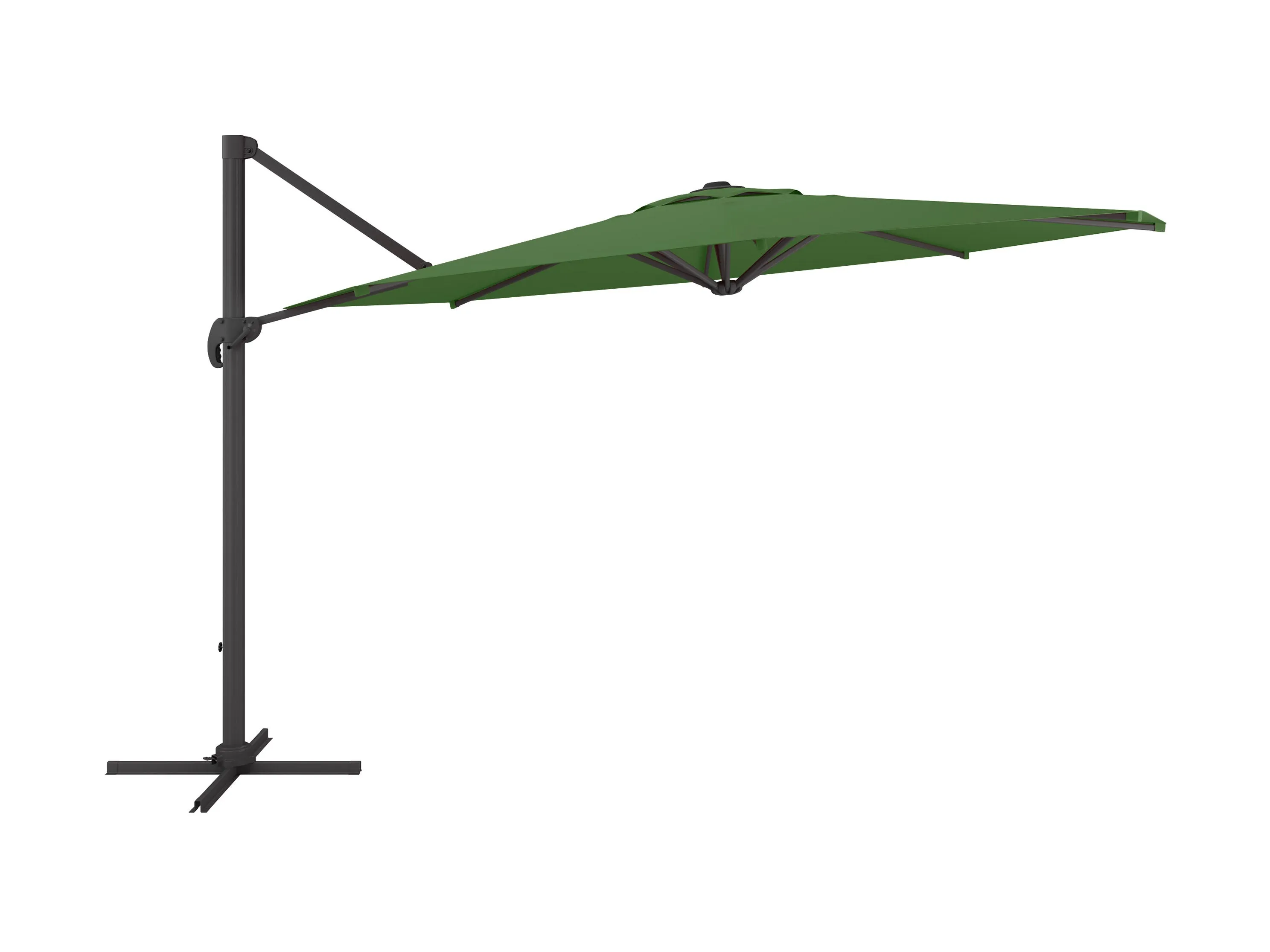 11.5ft Deluxe Offset Patio Umbrella - Forrest Green