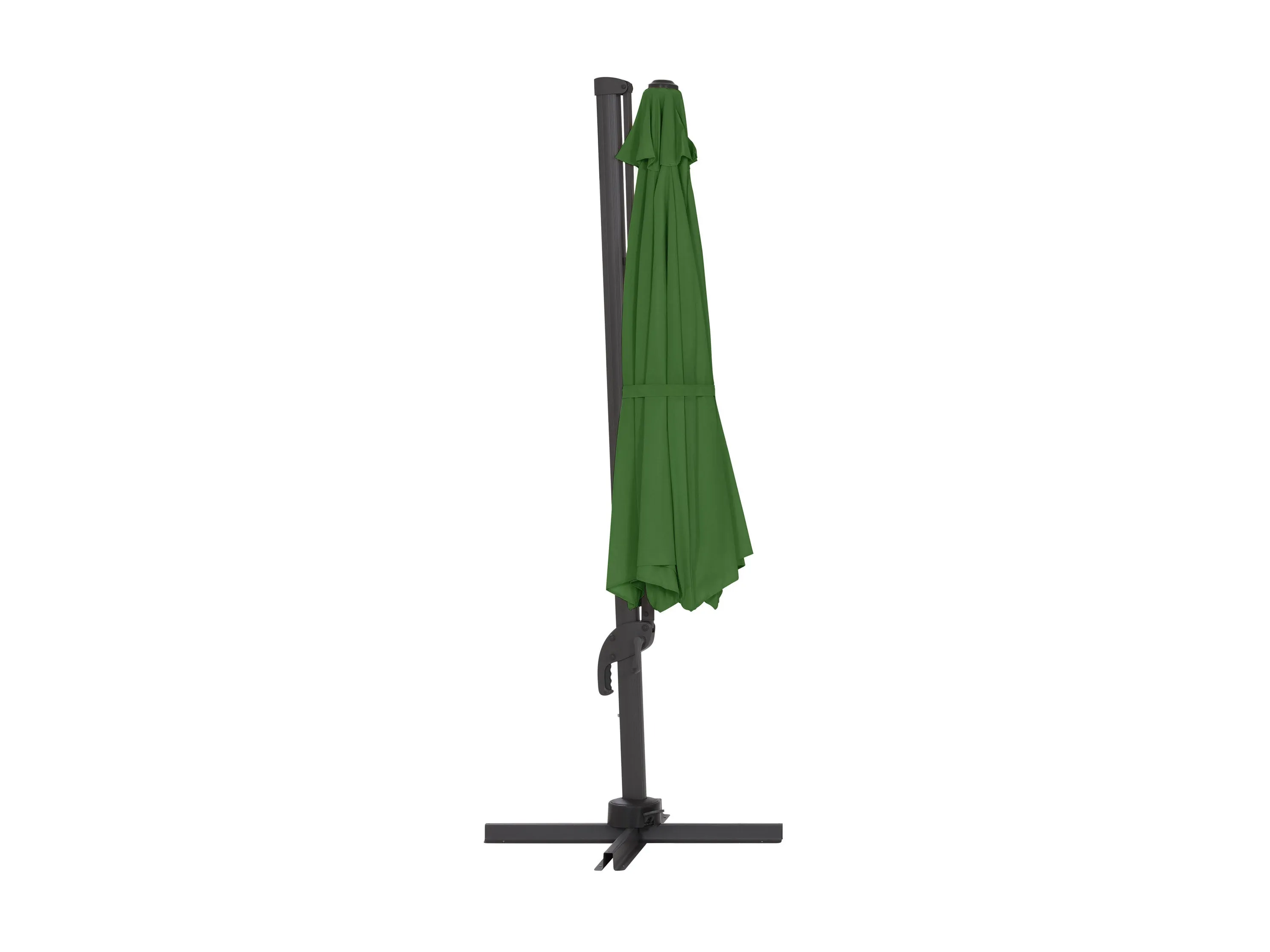 11.5ft Deluxe Offset Patio Umbrella - Forrest Green