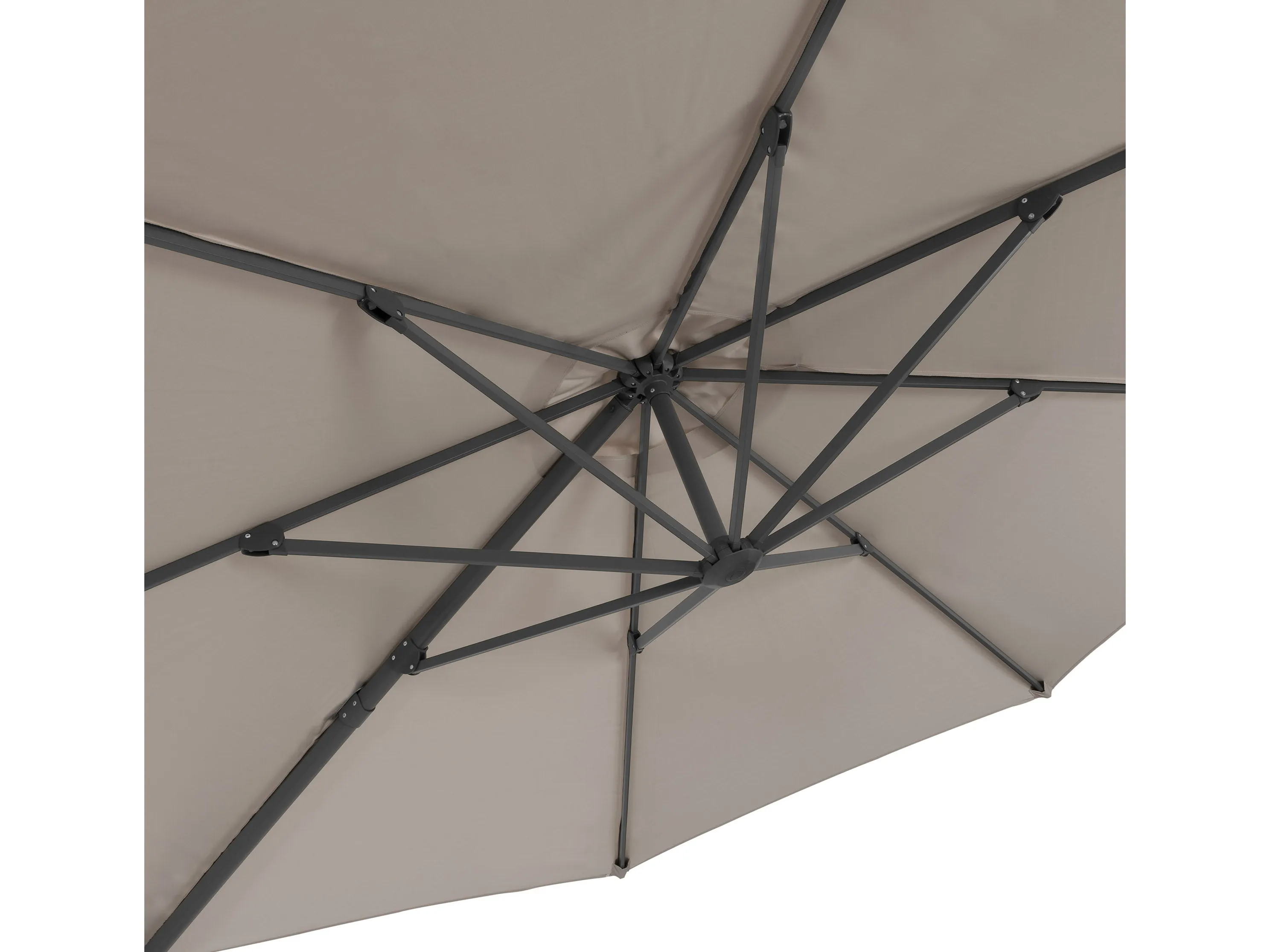 11.5ft Deluxe Offset Patio Umbrella - Grey