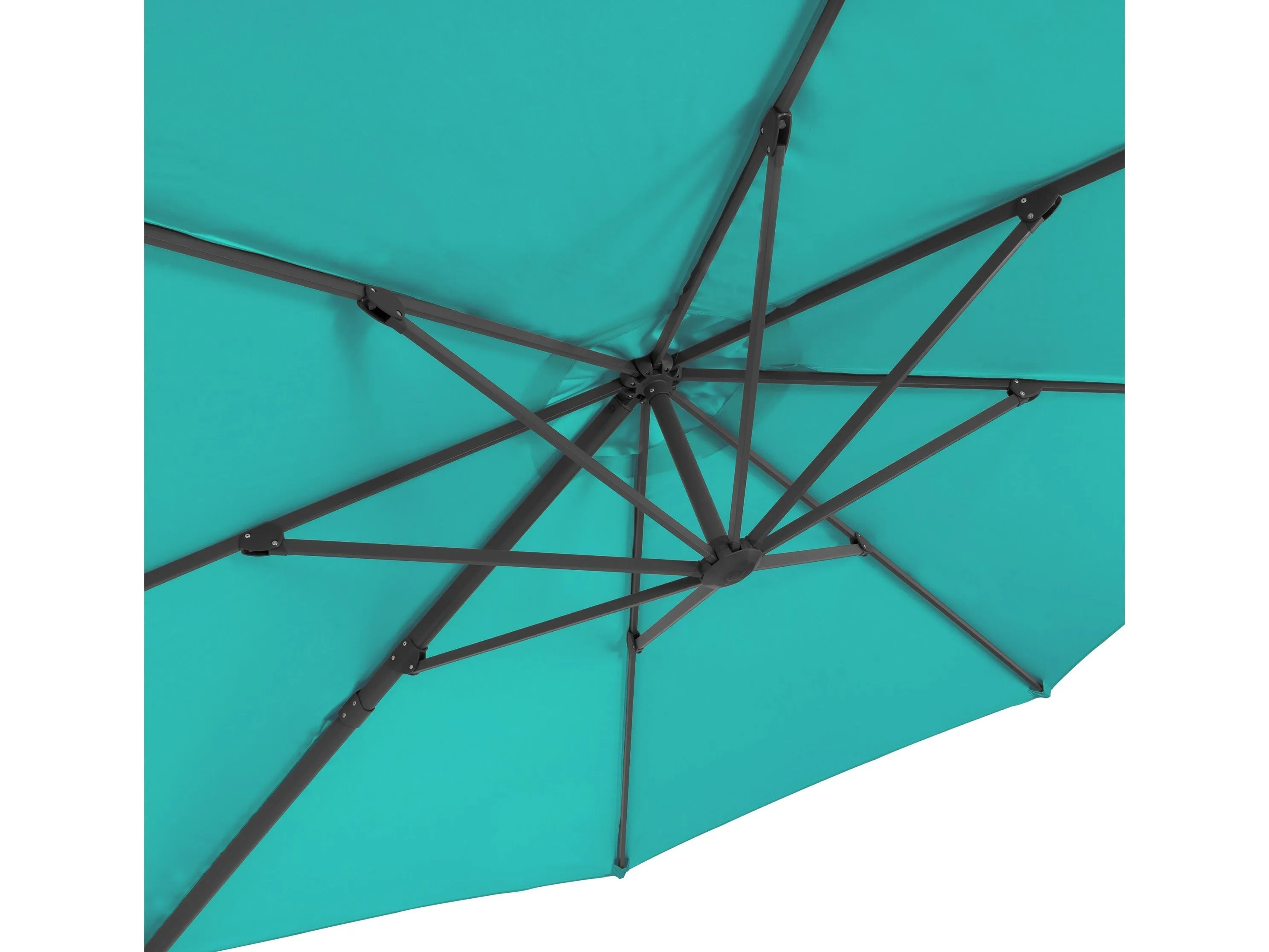 11.5ft Deluxe Offset Patio Umbrella - Turquoise