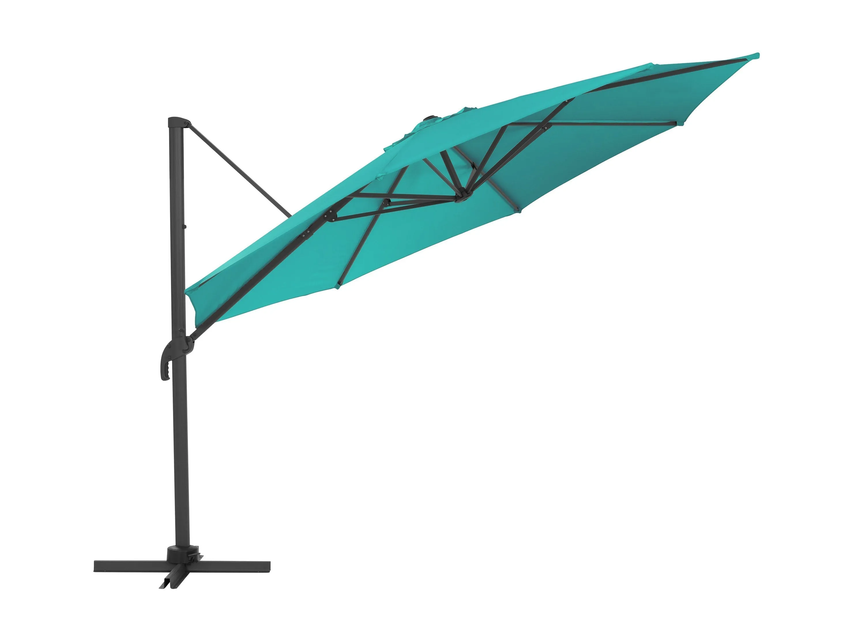 11.5ft Deluxe Offset Patio Umbrella - Turquoise