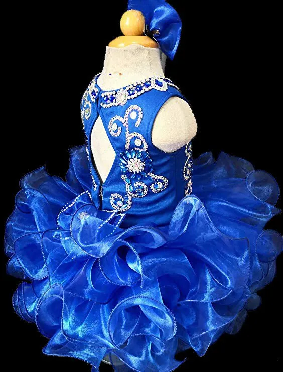 16 Colors--- Baby Girl/Baby Miss/Kids/Little Princess Glitzy Pageant Dress for Pageant