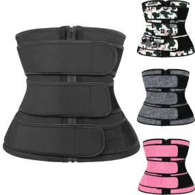 3 Straps Neoprene Waist Trainer Belt