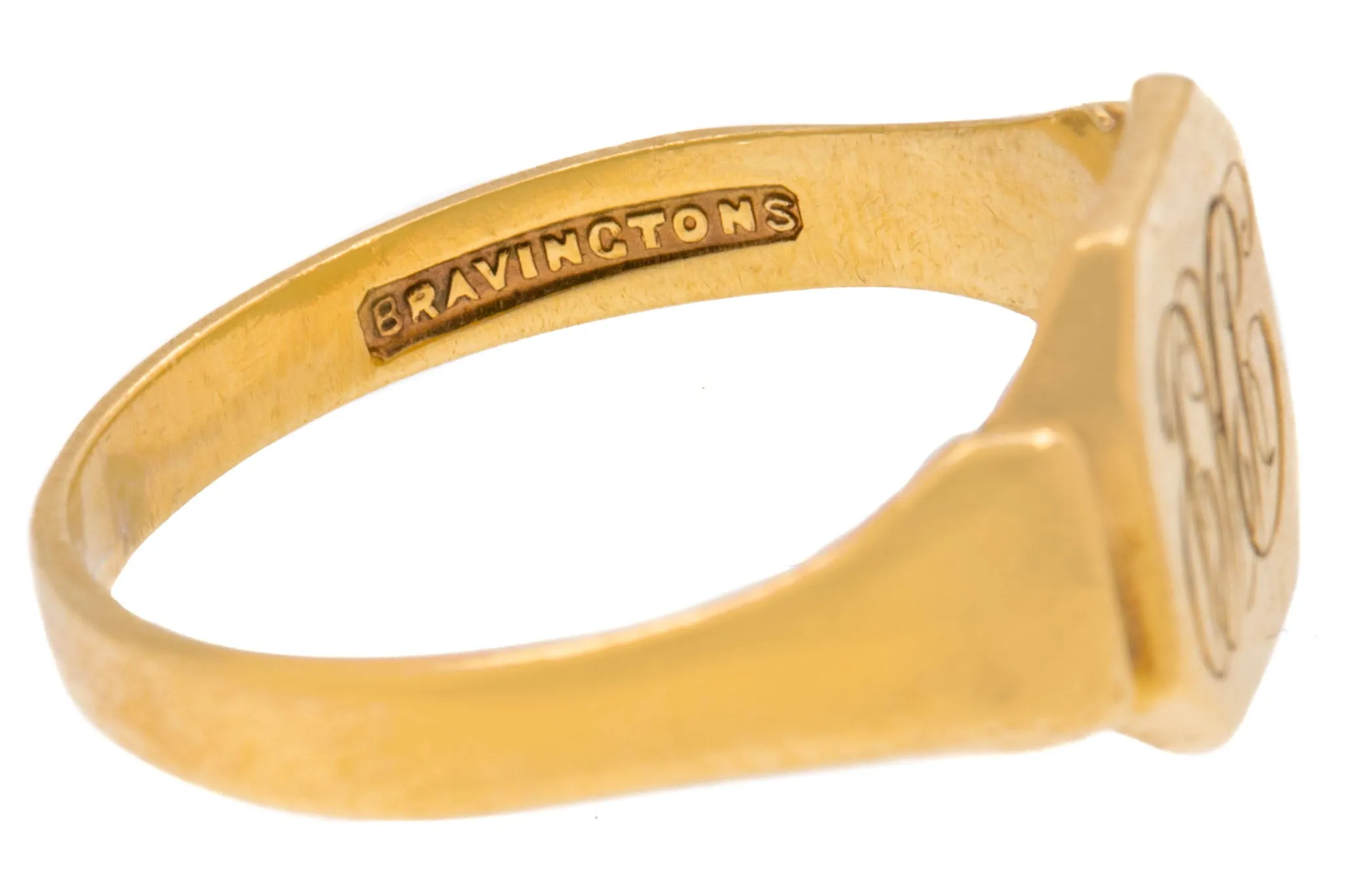 9ct Gold Signet Ring, 'PHP'