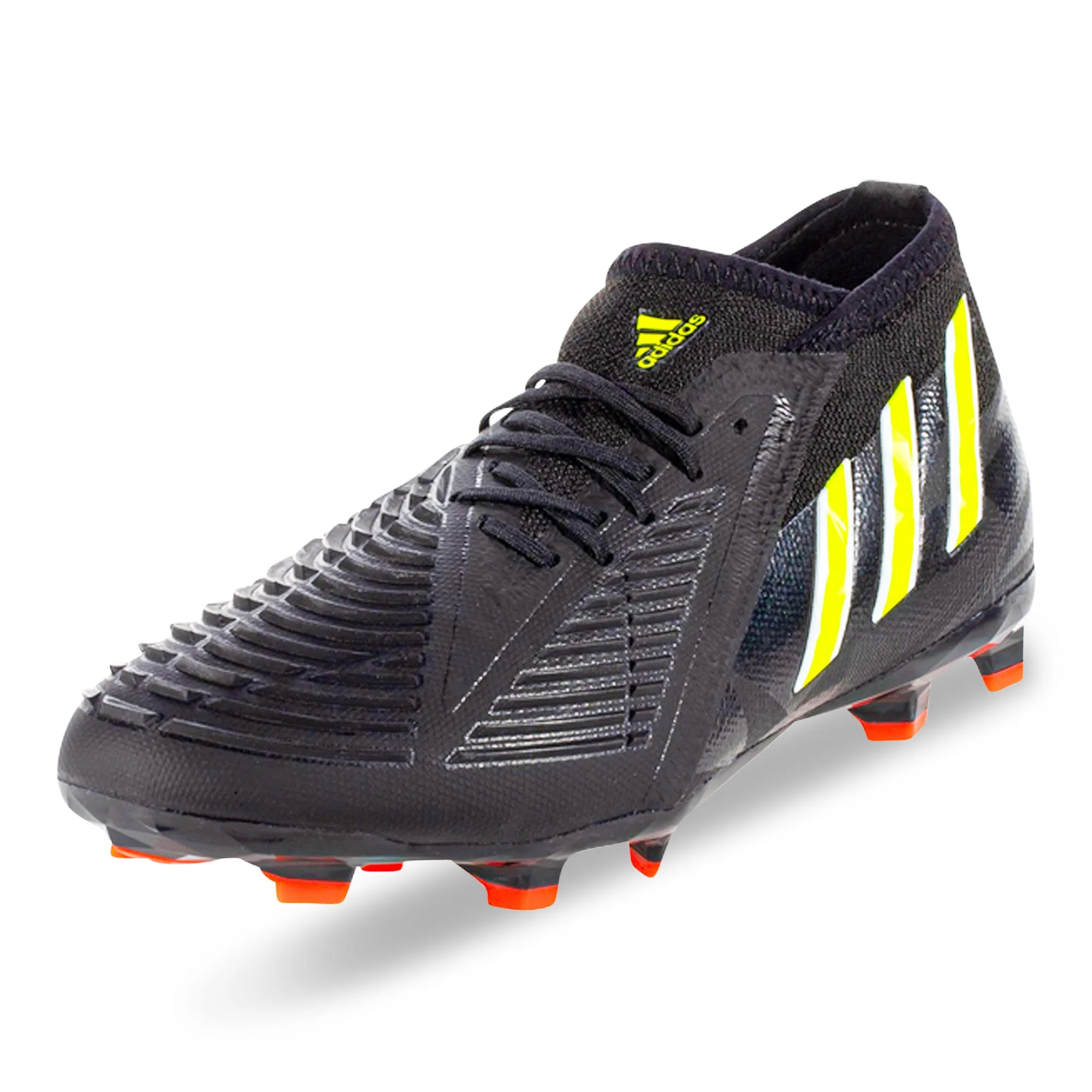 adidas Jr. Predator Edge.1 FG Soccer Cleats (Core Black/Solar Yellow)