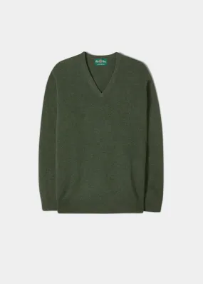 Albury Geelong Wool Jumper in Rosemary - Regular Fit