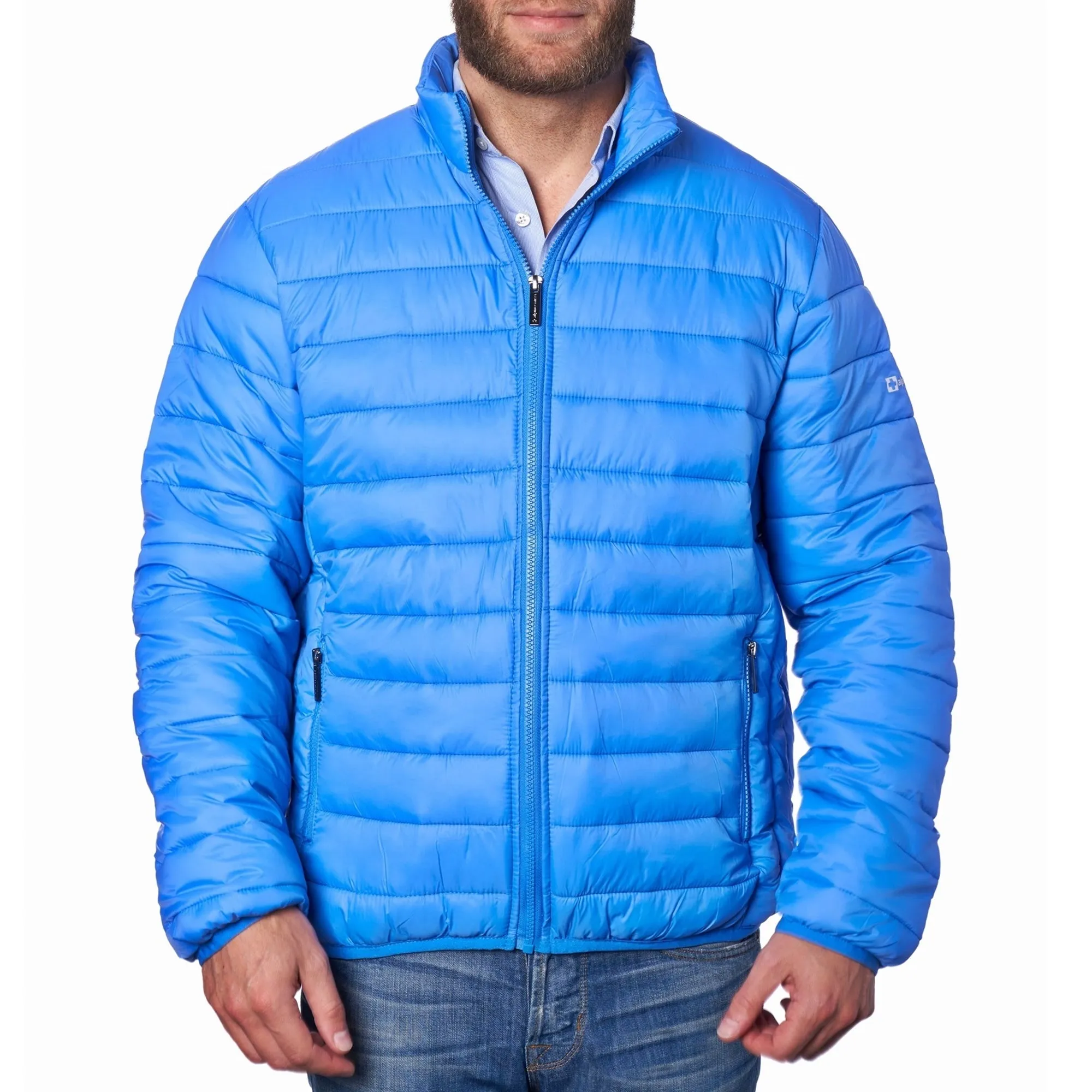 AlpineSwiss Niko Packable Light Men's Down Alternative Puffer Jacket Bubble Coat