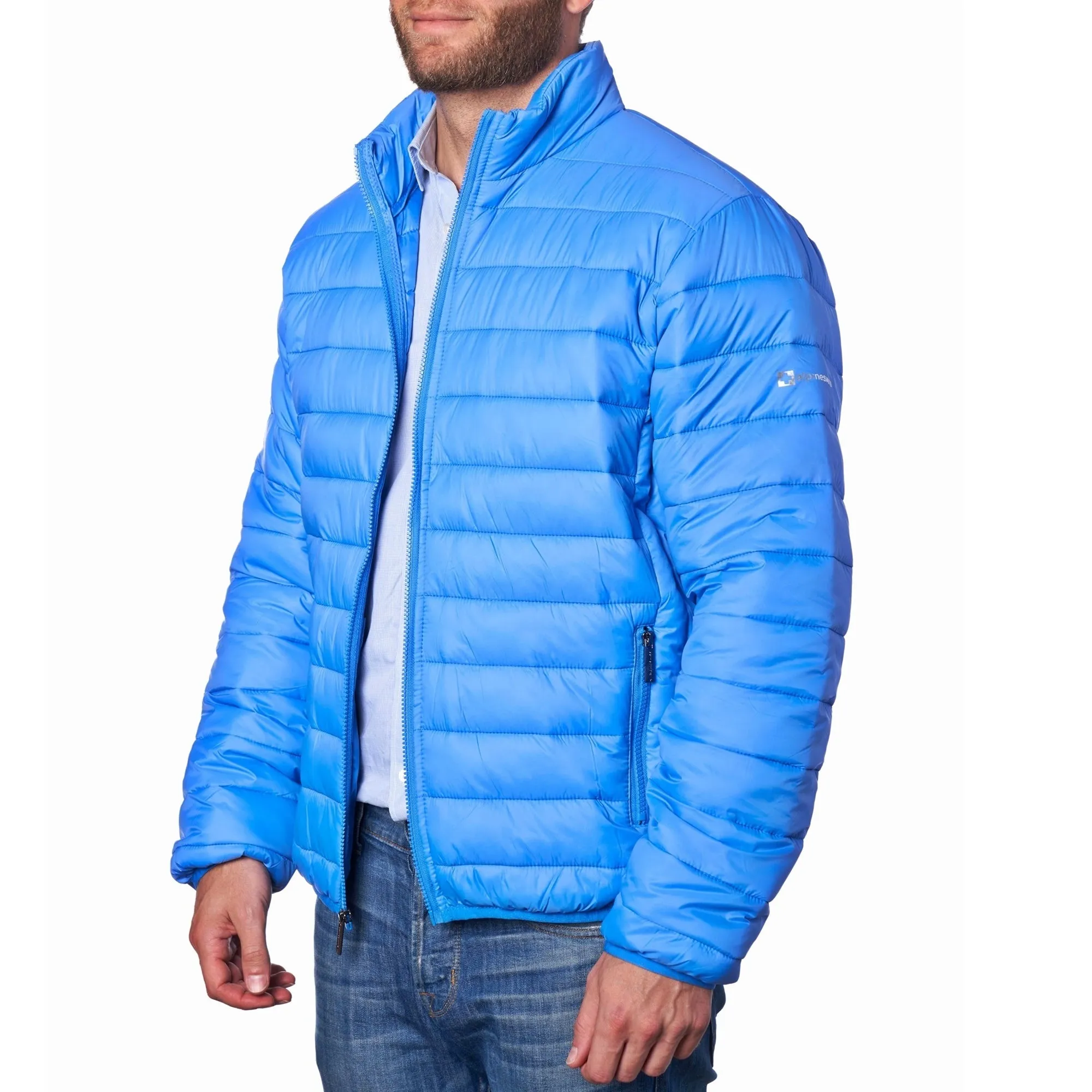 AlpineSwiss Niko Packable Light Men's Down Alternative Puffer Jacket Bubble Coat