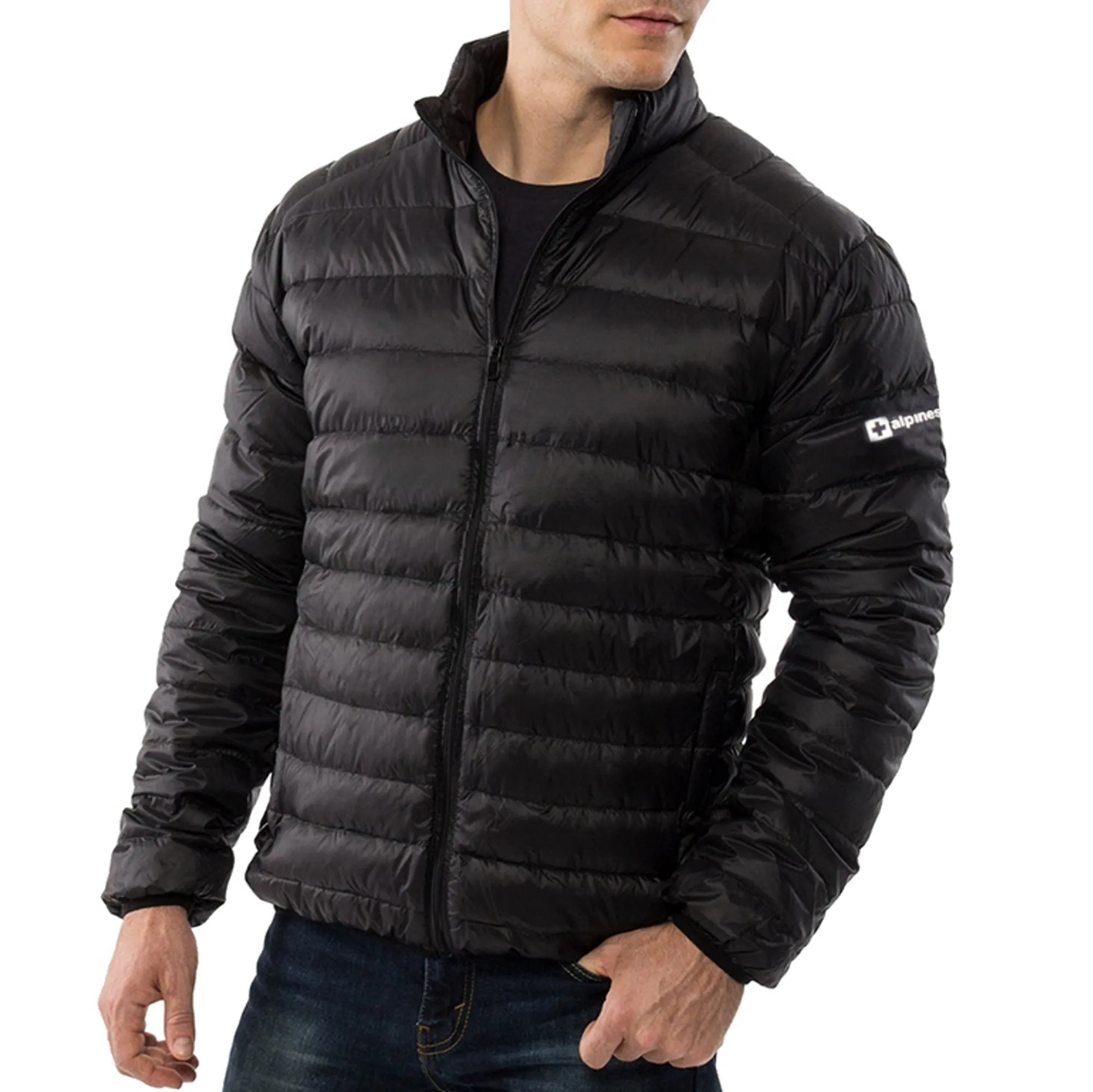 AlpineSwiss Niko Packable Light Men's Down Alternative Puffer Jacket Bubble Coat