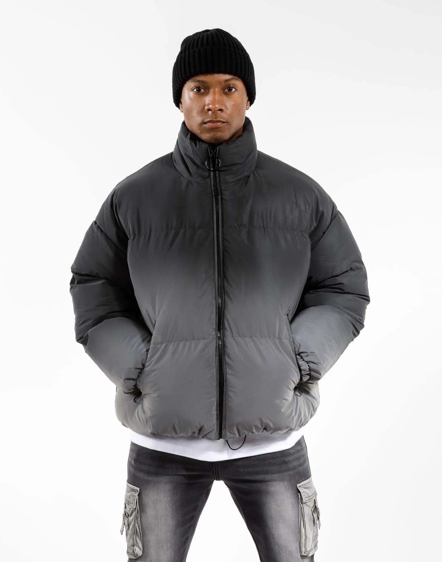 American Stitch GRADIENT TO 3M PUFFER JACKET