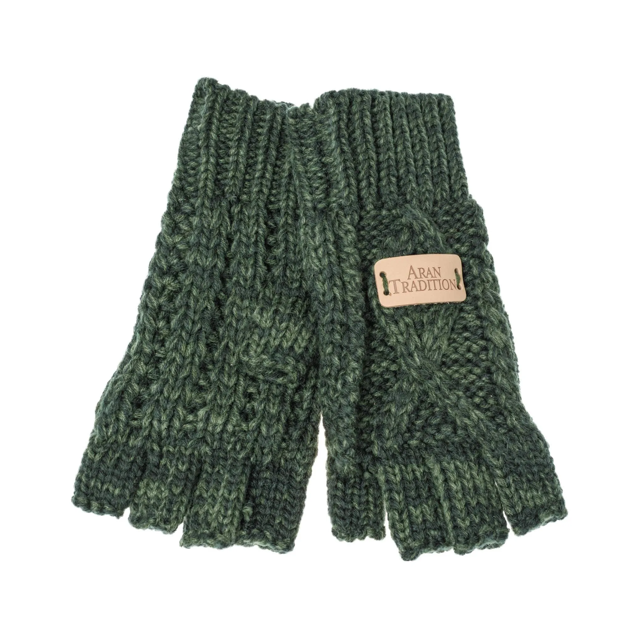 Aran Classic Cable Fingerless Gloves