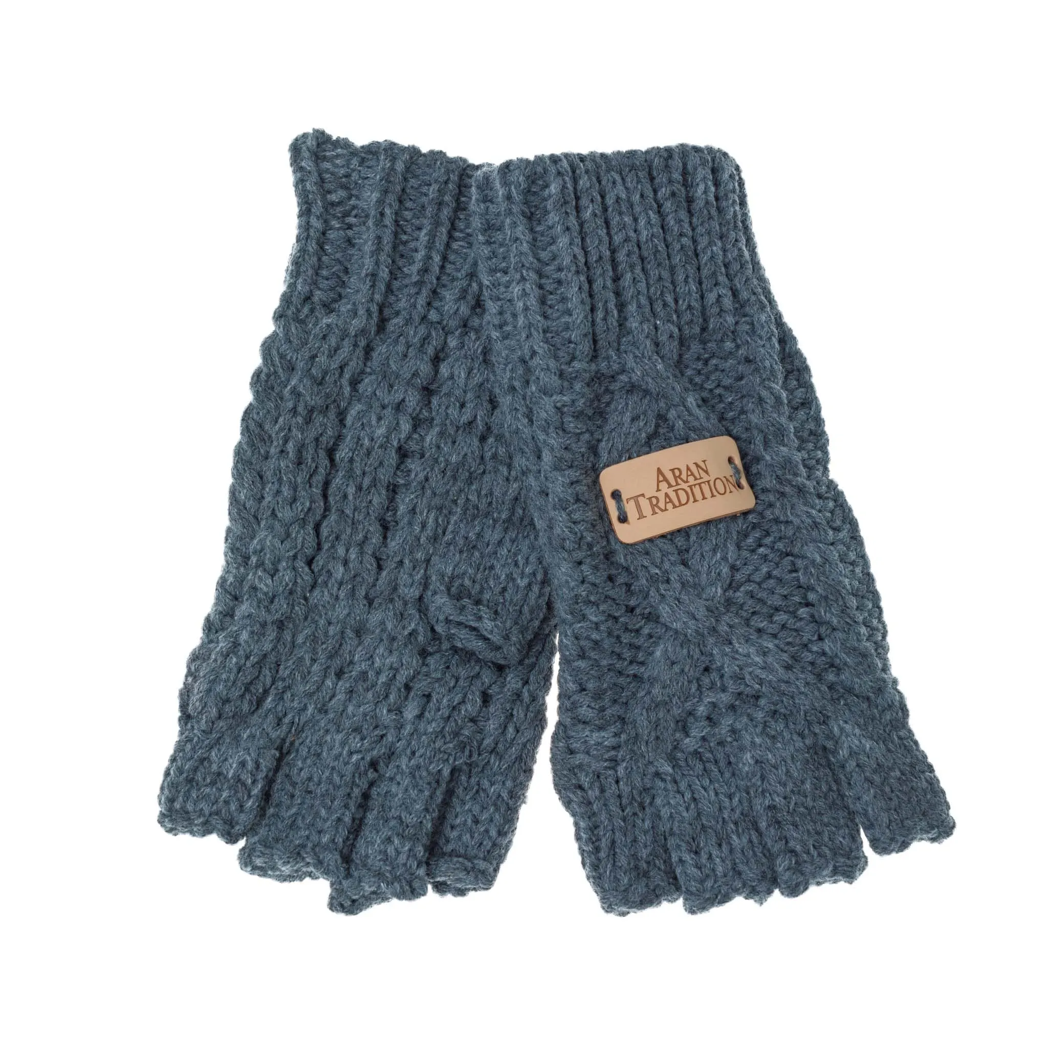 Aran Classic Cable Fingerless Gloves