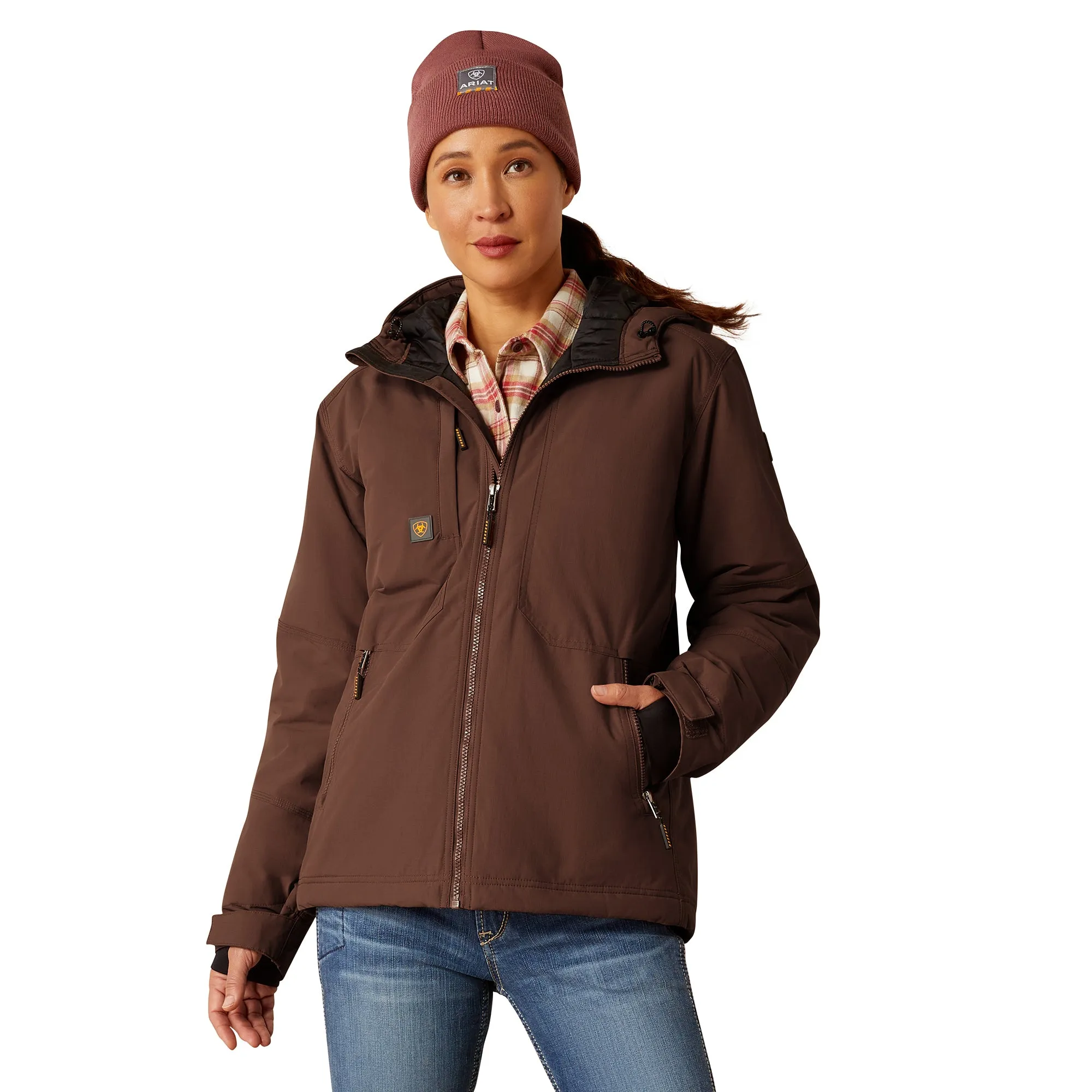 Ariat Ladies Cordura Ripstop Aztec Brown Insulated Jacket 10052432