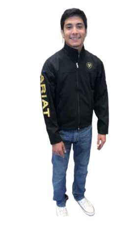 Ariat Men's Black & Gold Classic Softshell Jacket