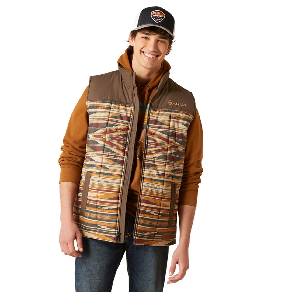 Ariat Men's Chimayo Crius Saltillo Brown Vest