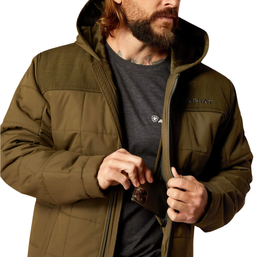 Ariat Men's Crius Hooded Insulated Relic Heather Jacket