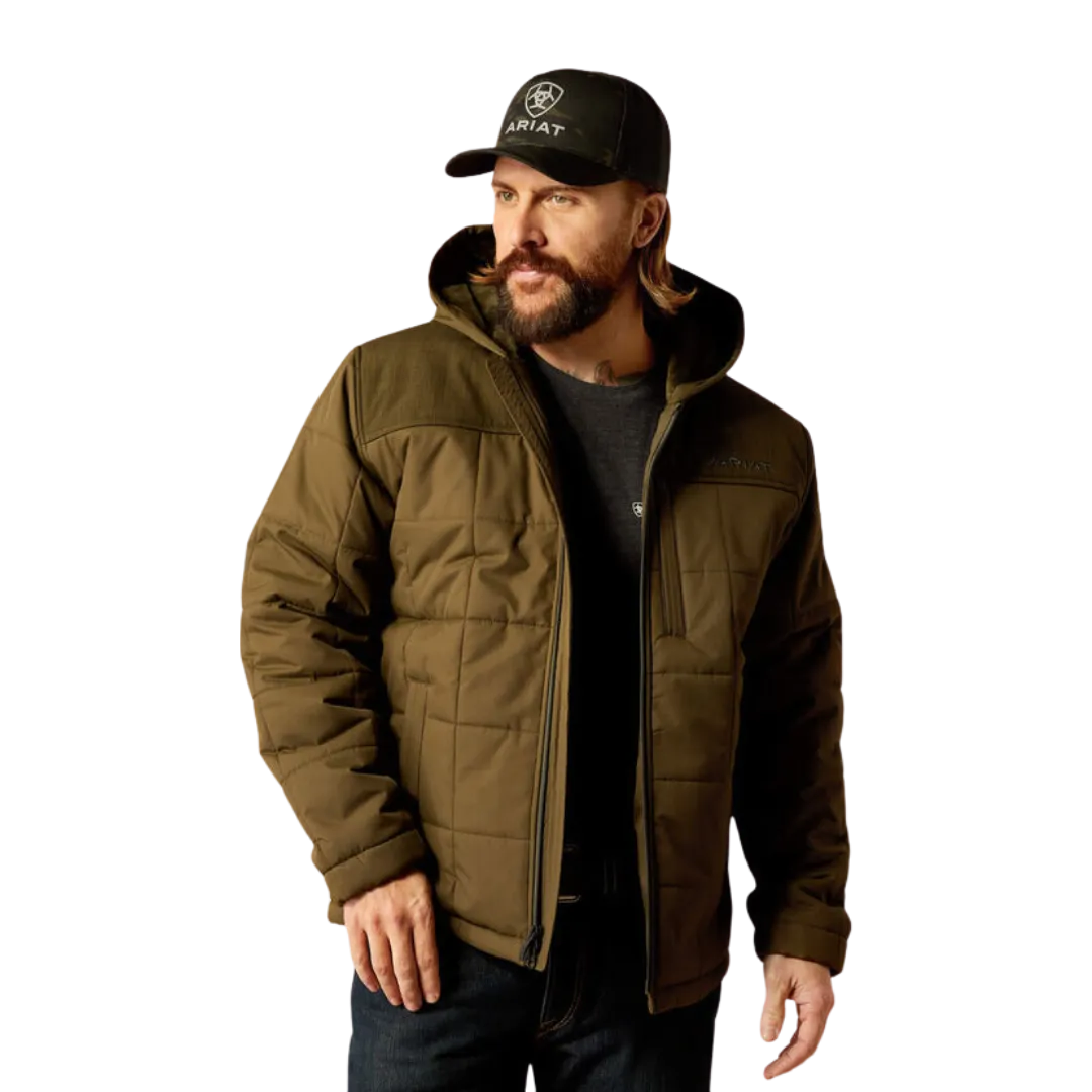 Ariat Men's Crius Hooded Insulated Relic Heather Jacket