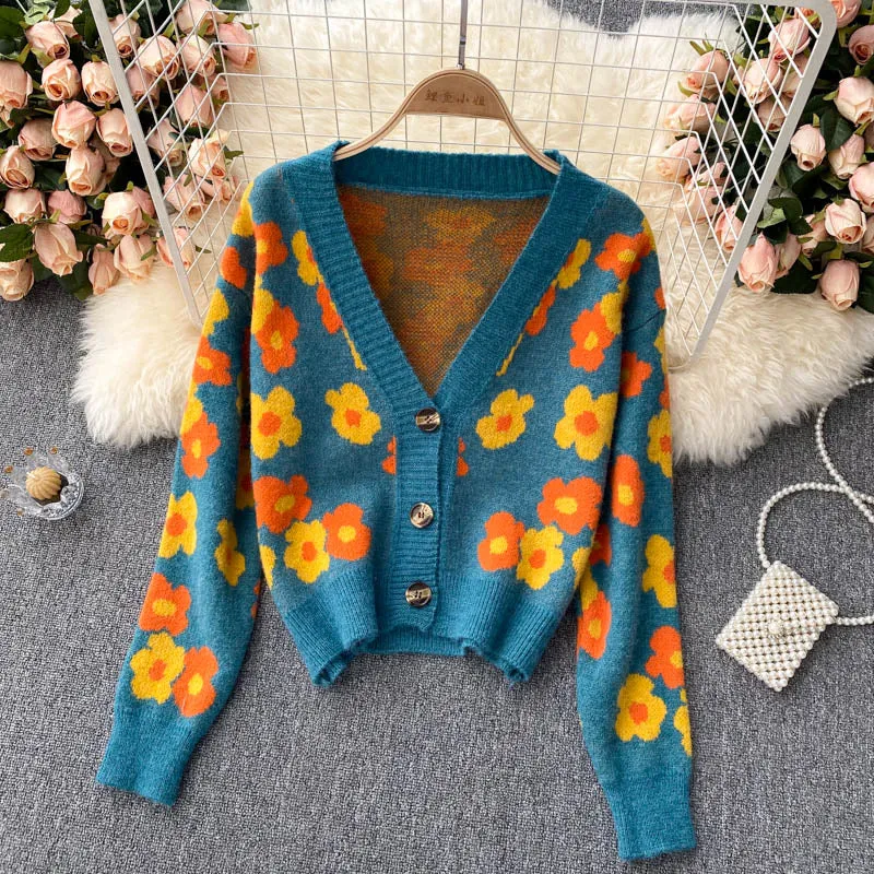 Autumn, fresh, fashionable, spaghettis strap top, cardigan sweater, two suits  1395