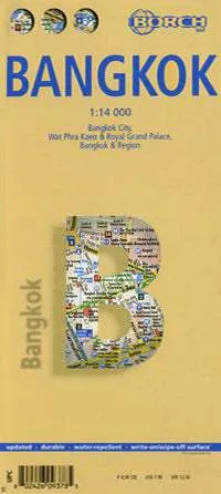 Bangkok Road Map (9th Edition) by Borch Map (2012)