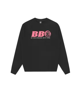 BB ASTRO CREWNECK - BLACK/PINK LOGO