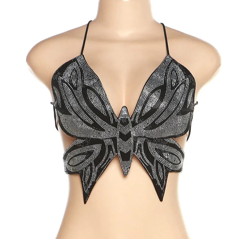 Beaded Butterfly Top