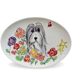 Bearded Collie Serving Platter