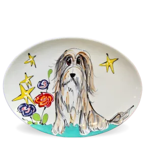 Bearded Collie Trophy Plate