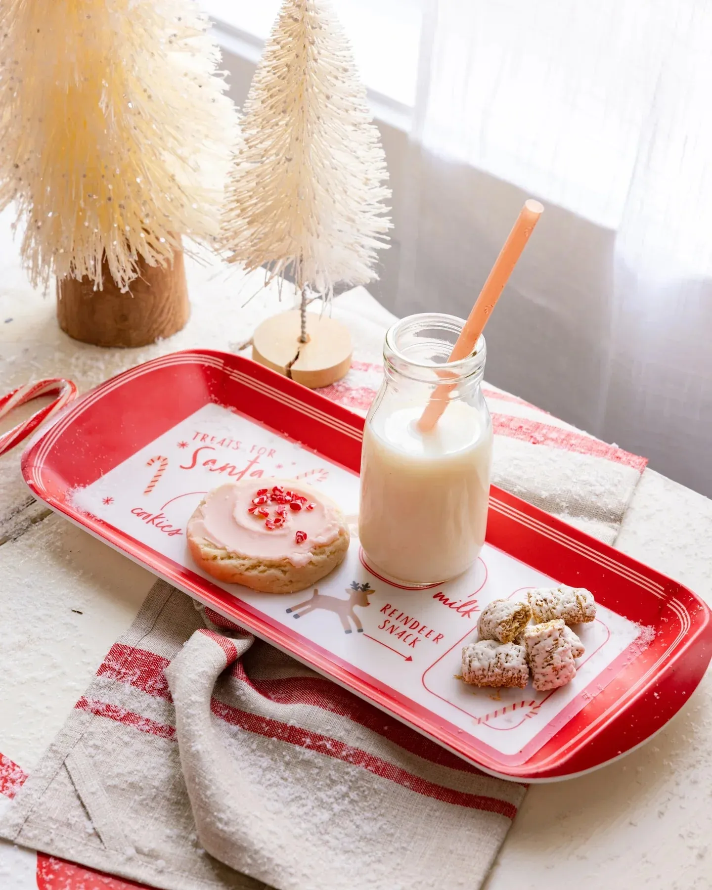 Believe Christmas Santa Cookie Mini Melamine Tray