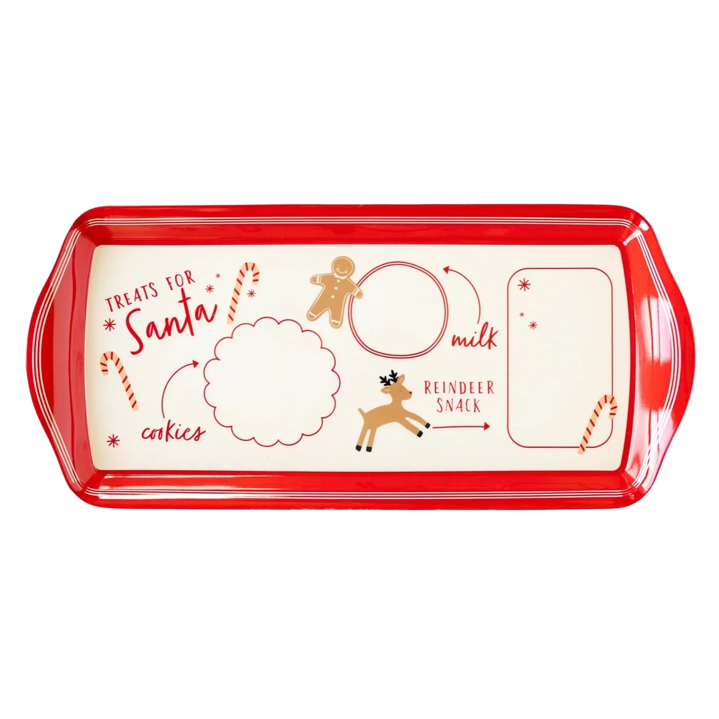 Believe Christmas Santa Cookie Mini Melamine Tray