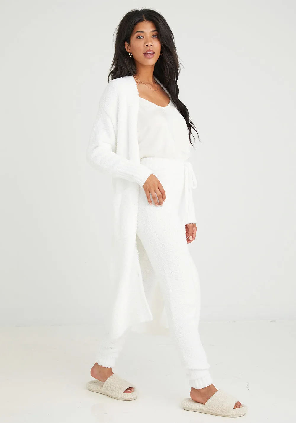 Bella Dahl - Long Sleeve Duster Cardigan in Winter White