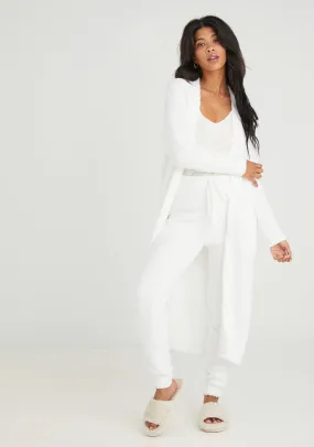 Bella Dahl - Long Sleeve Duster Cardigan in Winter White