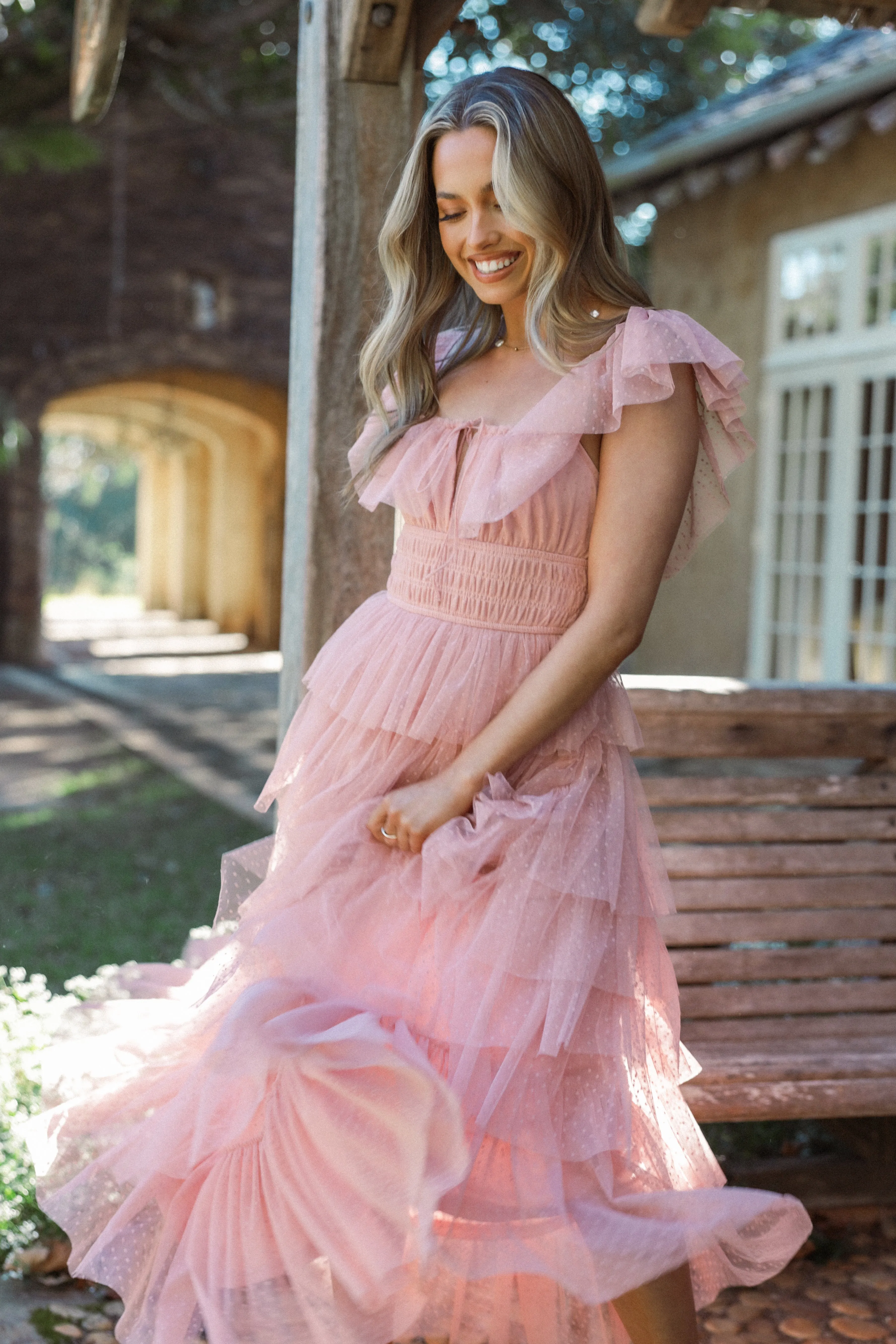 Belle Maxi Dress - Blush