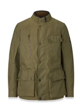 Belstaff Waymaster Technical Waxed Motorcycle Jacket - Olive