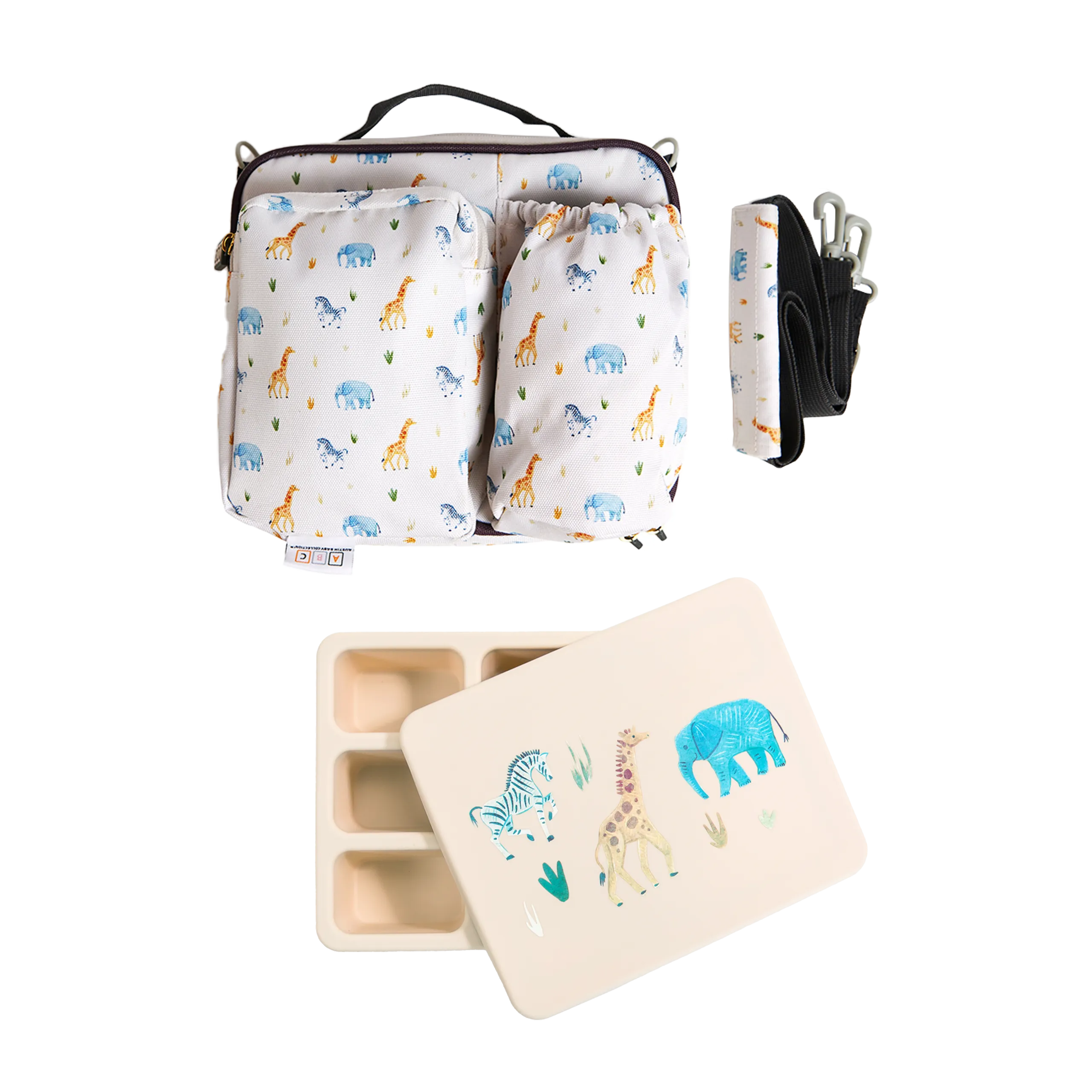 Bento and Lunch Bag Set Safari