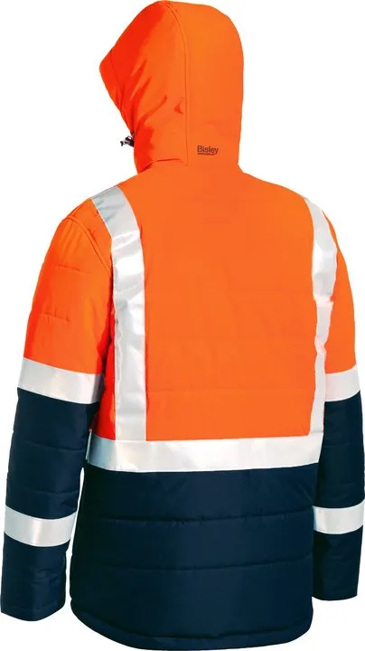 BJ6929HT Bisley Taped Two Tone Hi Vis Puffer Jacket