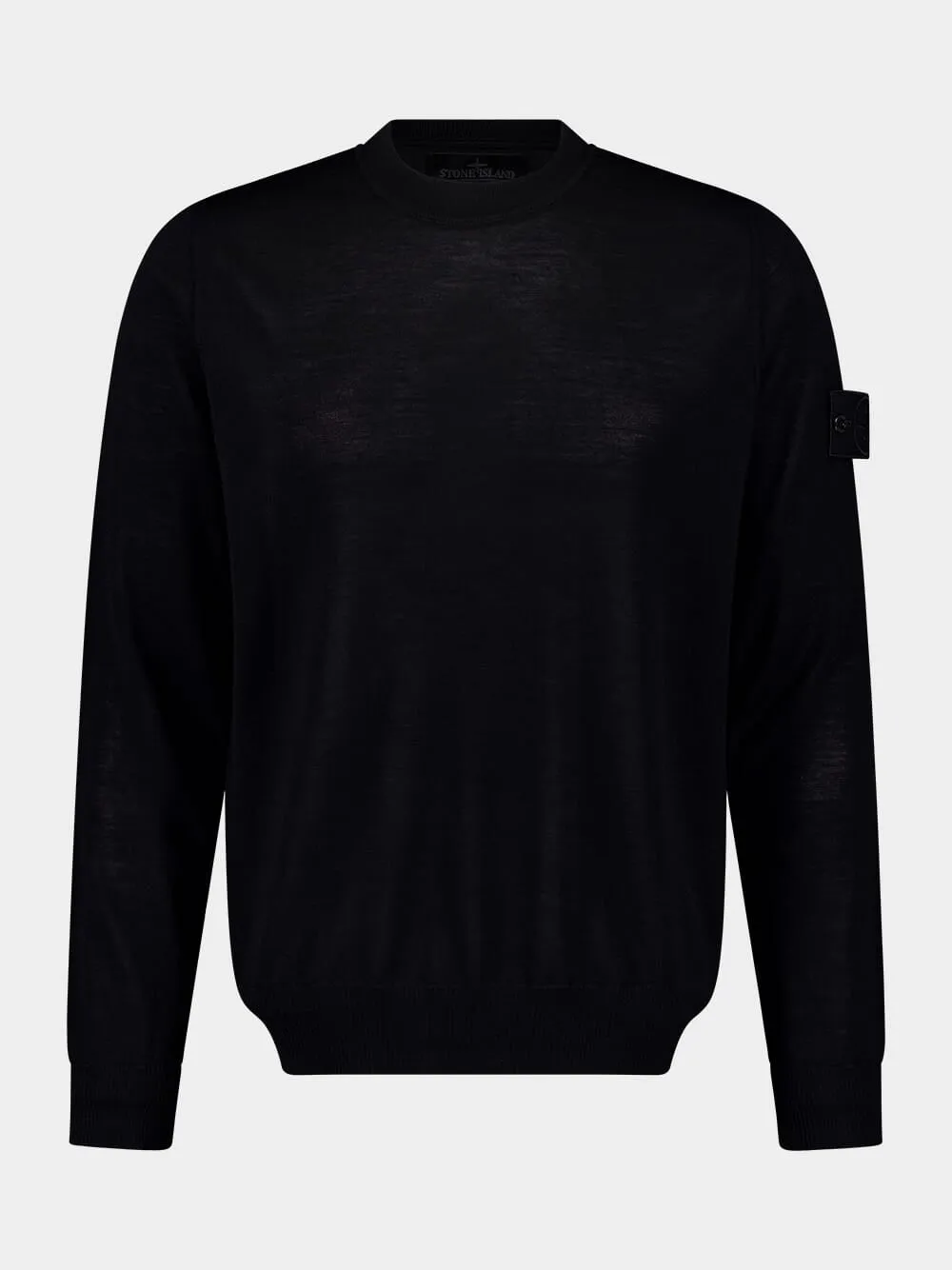 Black RWS Wool Crewneck Jumper