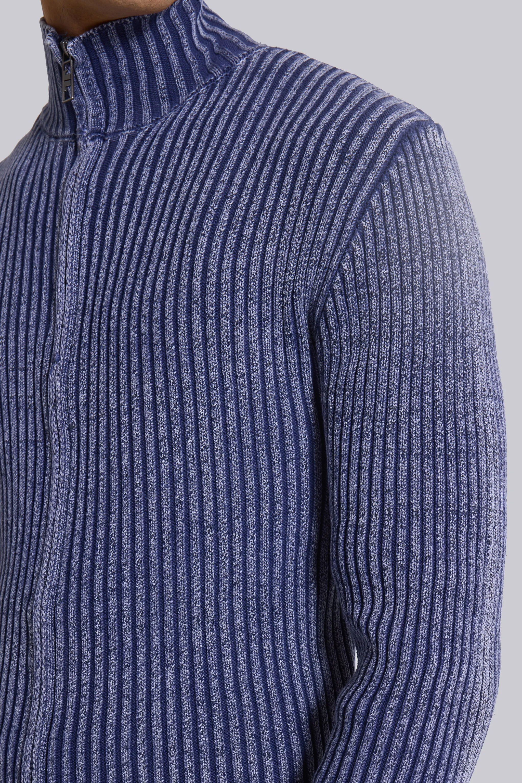 Blue Lucid Knit Track Top