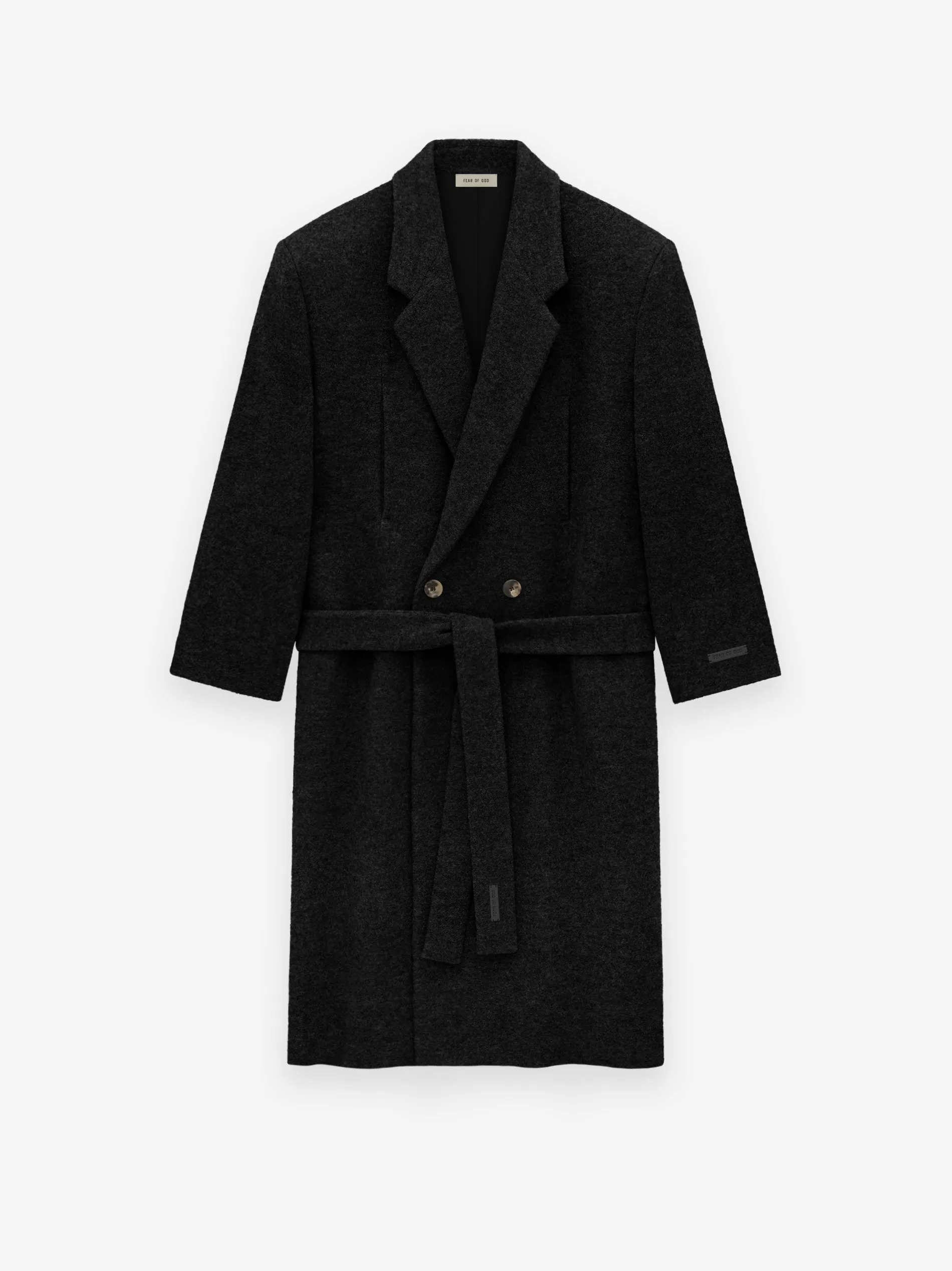 Boiled Wool Relaxed Overcoat