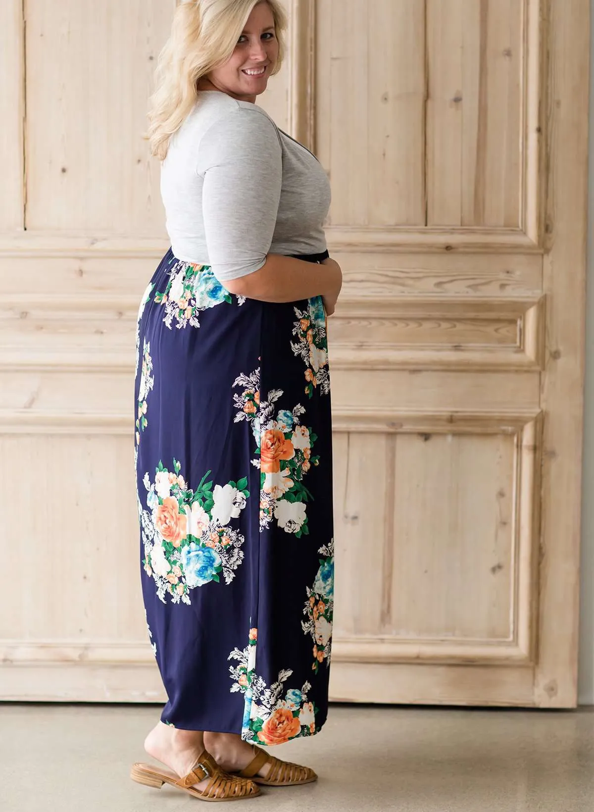 Botanic Block Maxi Dress - FINAL SALE