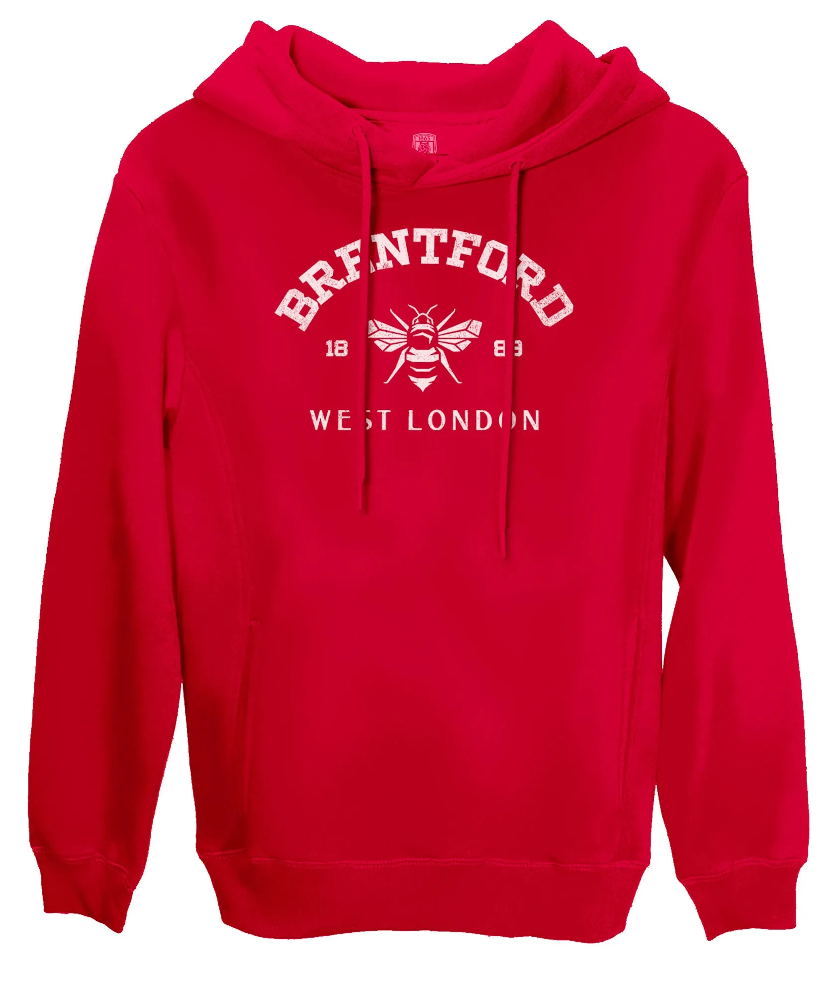 Brentford FC Established Location Fleece Pullover Hoodie - Red