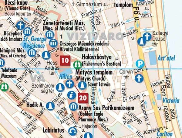 Budapest (7th Edition) City Map by Borch Map (2012)