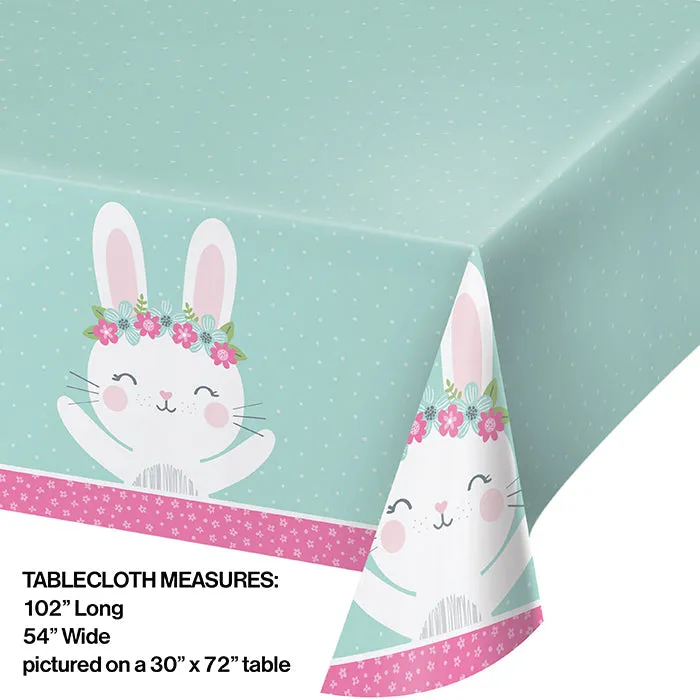 Bulk Bunny Party Plastic Table Covers (6 per Case)