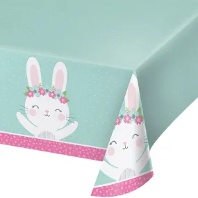 Bulk Bunny Party Plastic Table Covers (6 per Case)