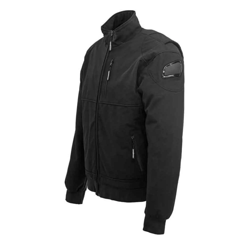 Carbon Black Soft Shell Biker Jacket