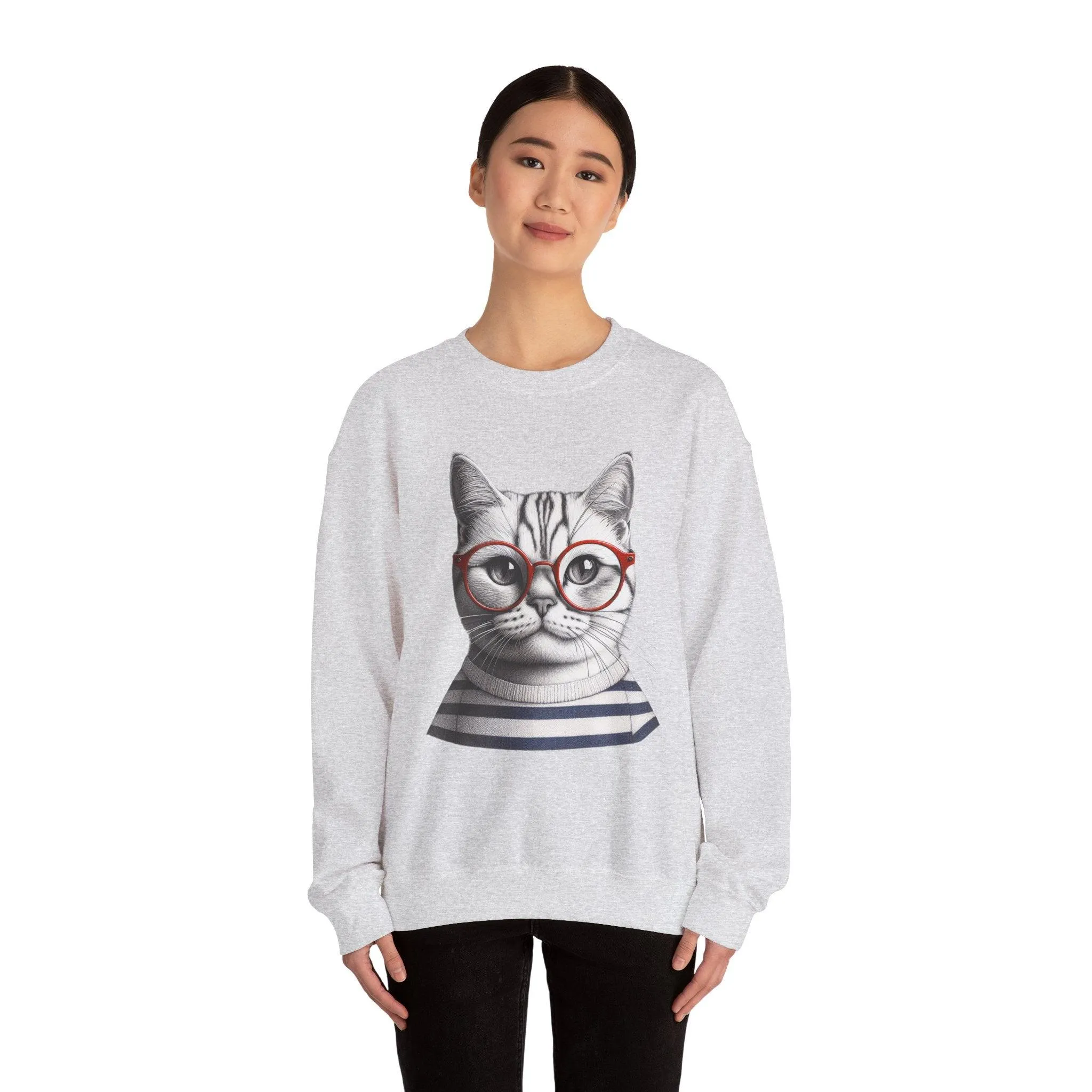 Cat-titude Unisex Heavy Blend Crewneck Sweatshirt