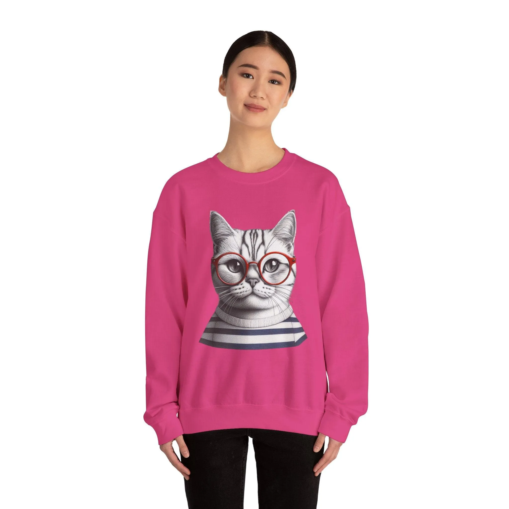 Cat-titude Unisex Heavy Blend Crewneck Sweatshirt