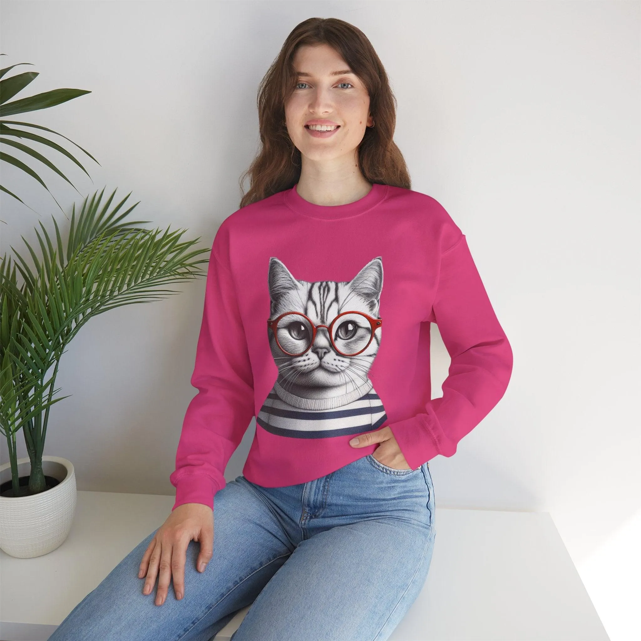 Cat-titude Unisex Heavy Blend Crewneck Sweatshirt