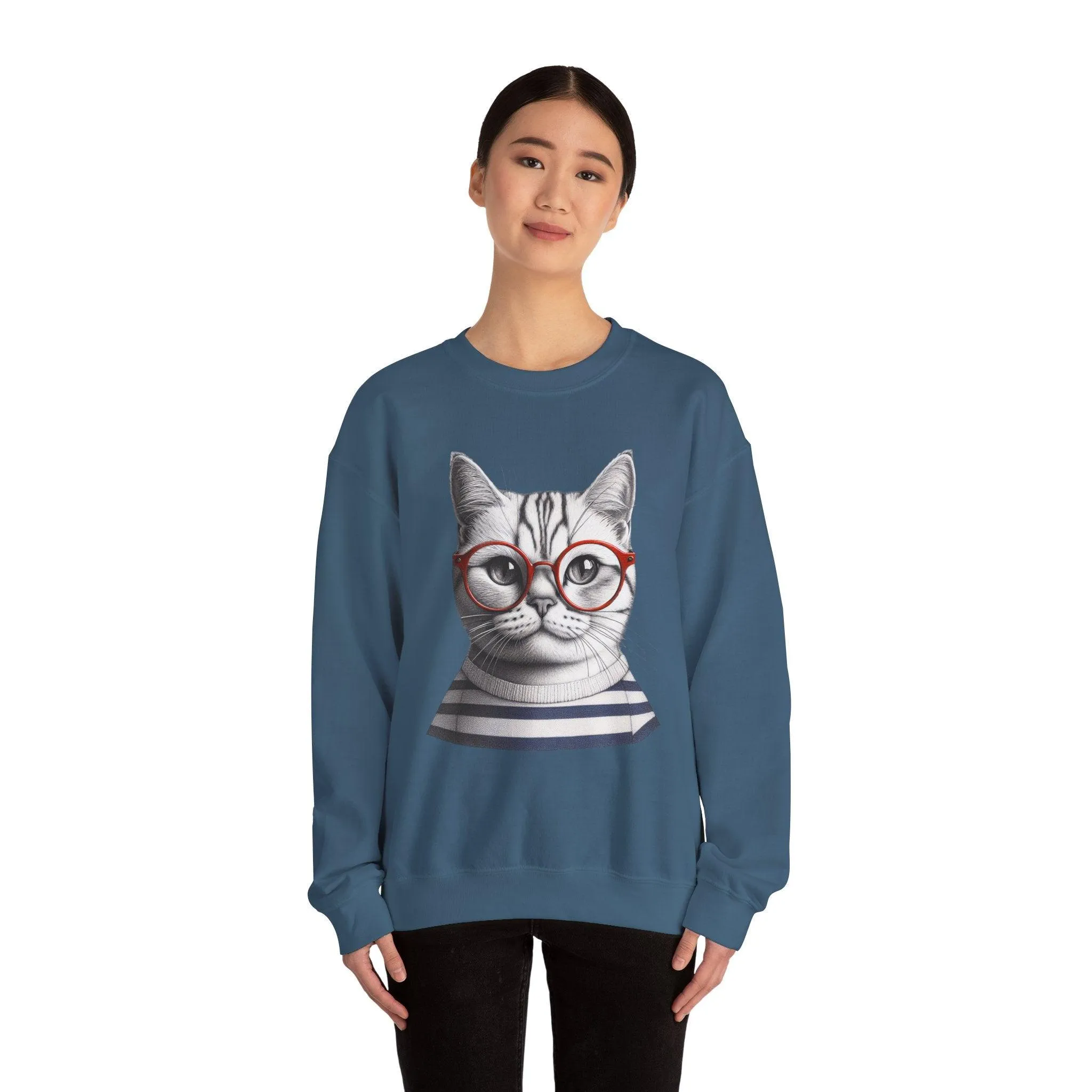 Cat-titude Unisex Heavy Blend Crewneck Sweatshirt