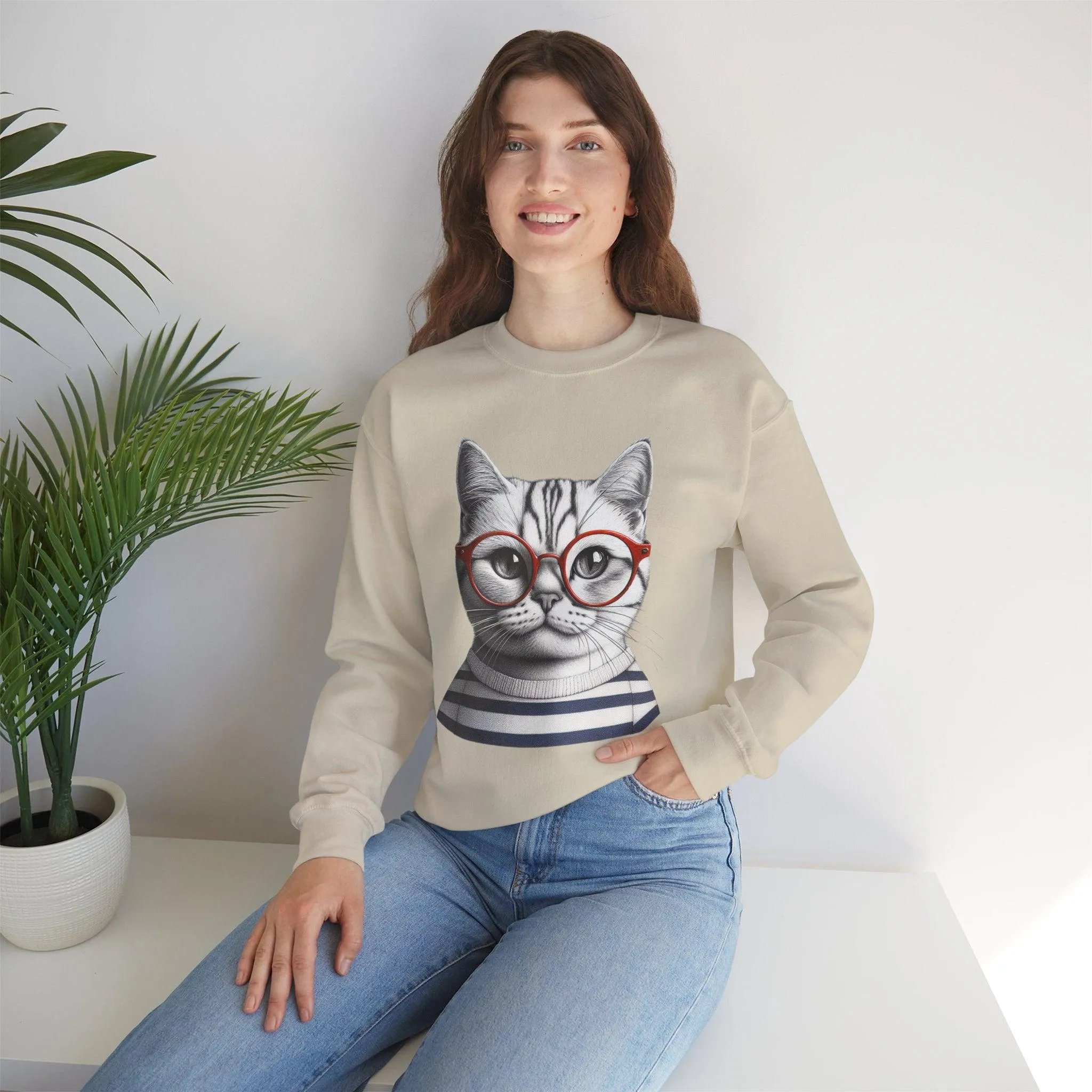 Cat-titude Unisex Heavy Blend Crewneck Sweatshirt