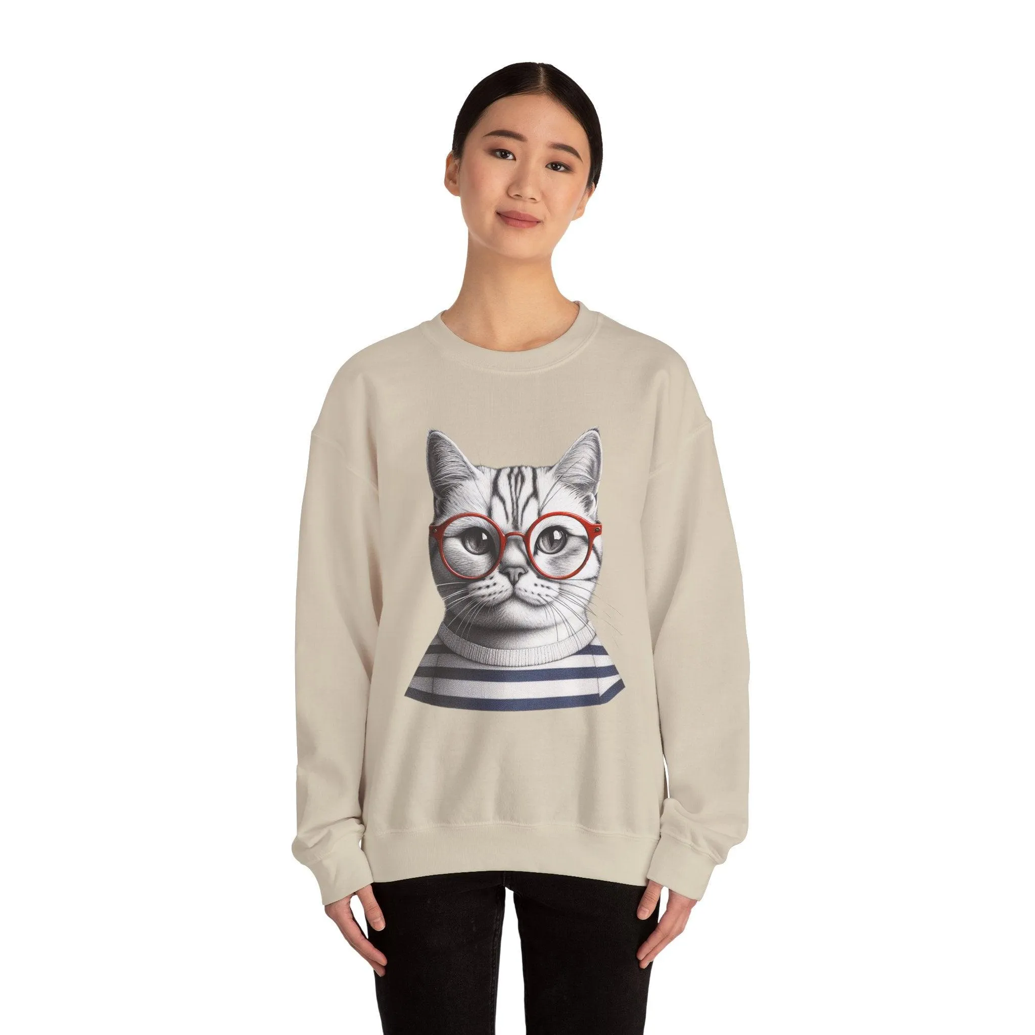 Cat-titude Unisex Heavy Blend Crewneck Sweatshirt